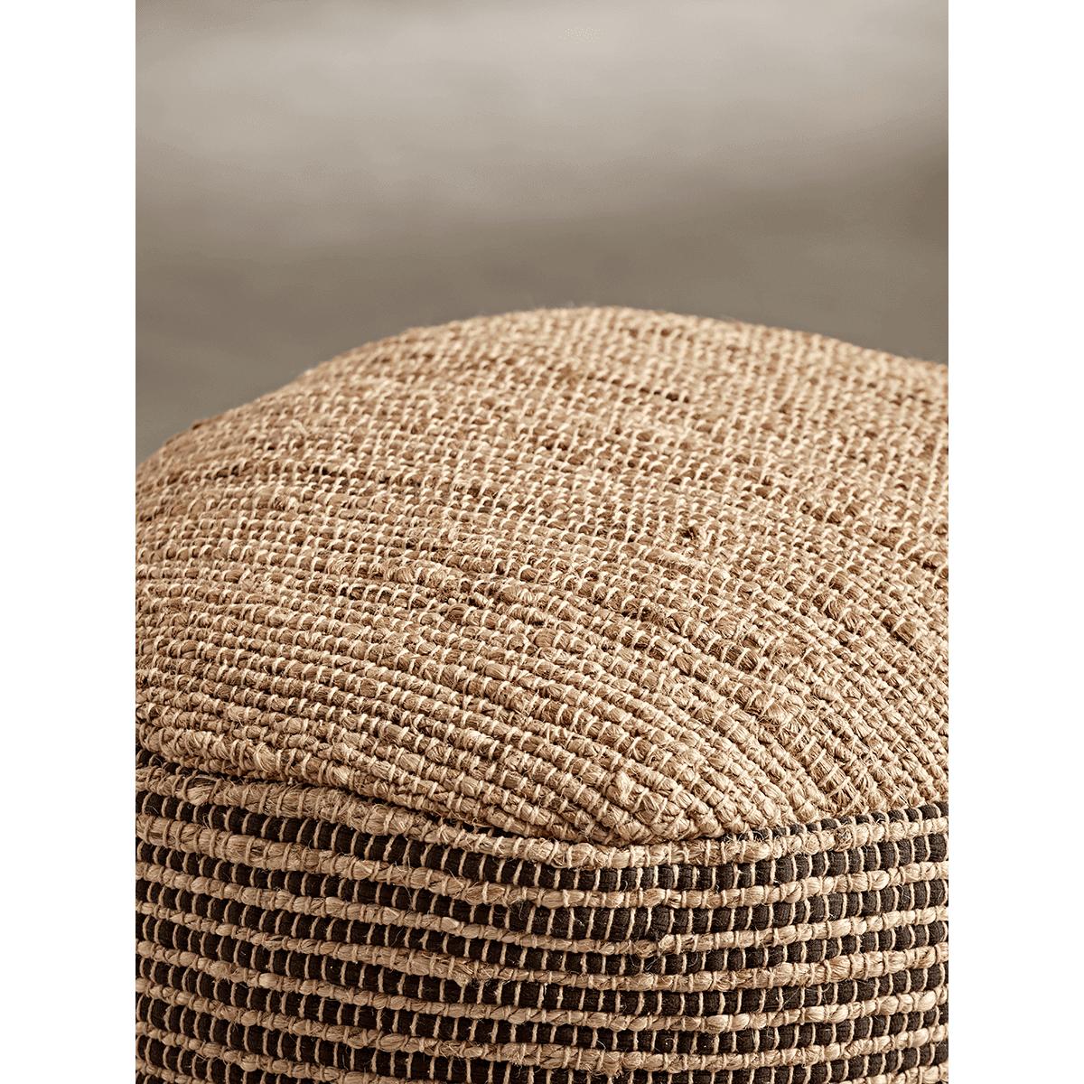 Round Jute Pouffe – image 3