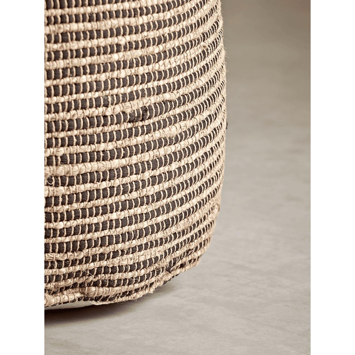 Round Jute Pouffe – image 4