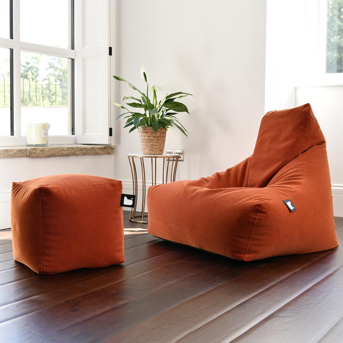 Extreme Lounging Faux Suede B Indoor Bean Bag - Rust – image 3