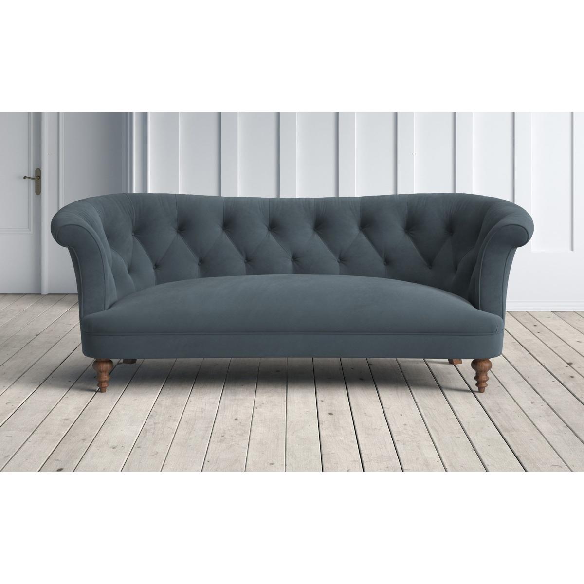 Diana 3 Seater - Blue Savoy Stain Guarded Velvet – image 2