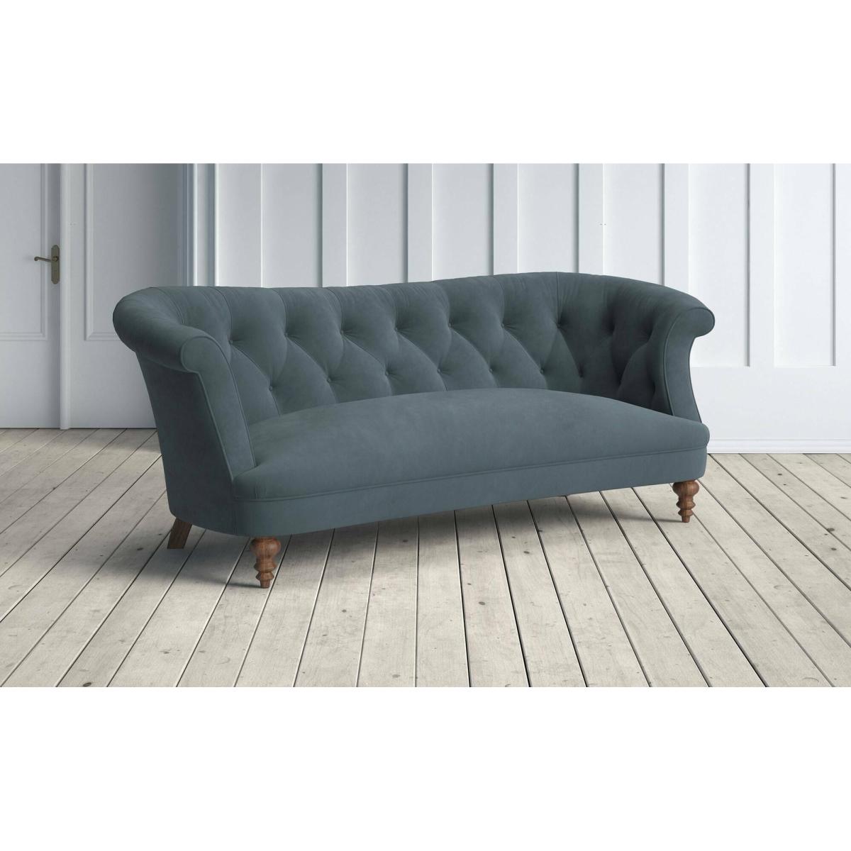 Diana 3 Seater - Blue Savoy Stain Guarded Velvet – image 3