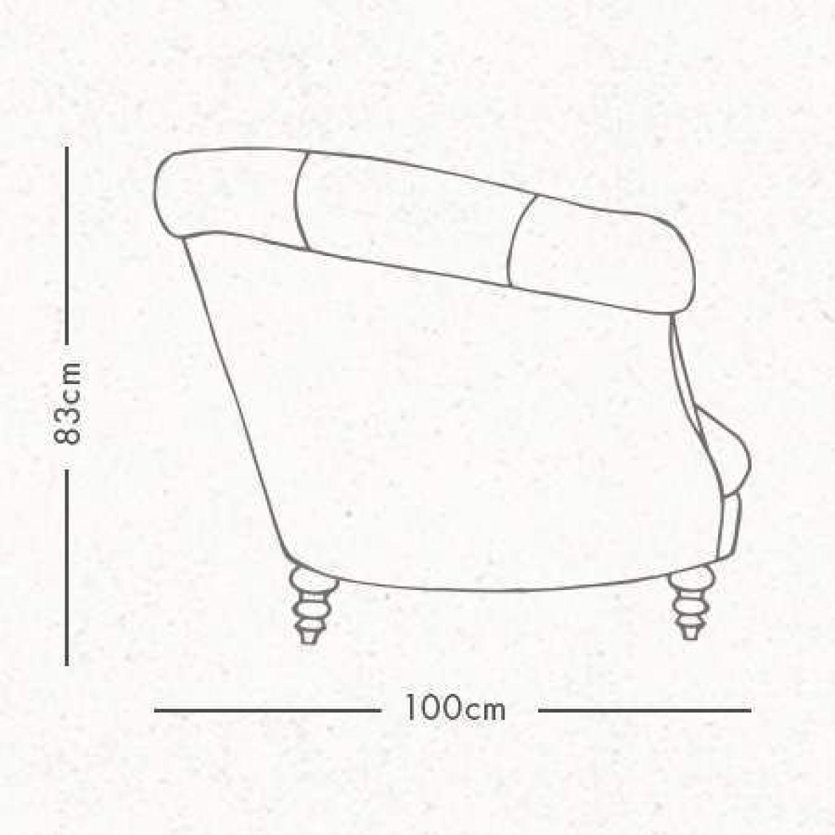 Diana 3 Seater - Blue Savoy Stain Guarded Velvet – image 4