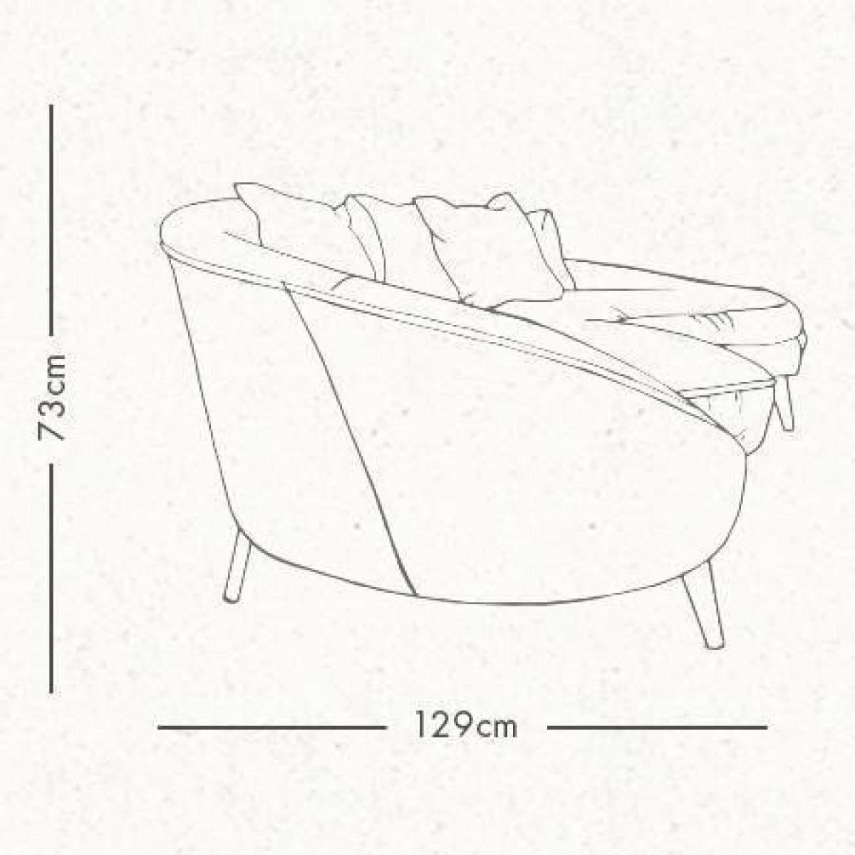 Tiffany Left-Hand Sofa Indigo Linen – image 5