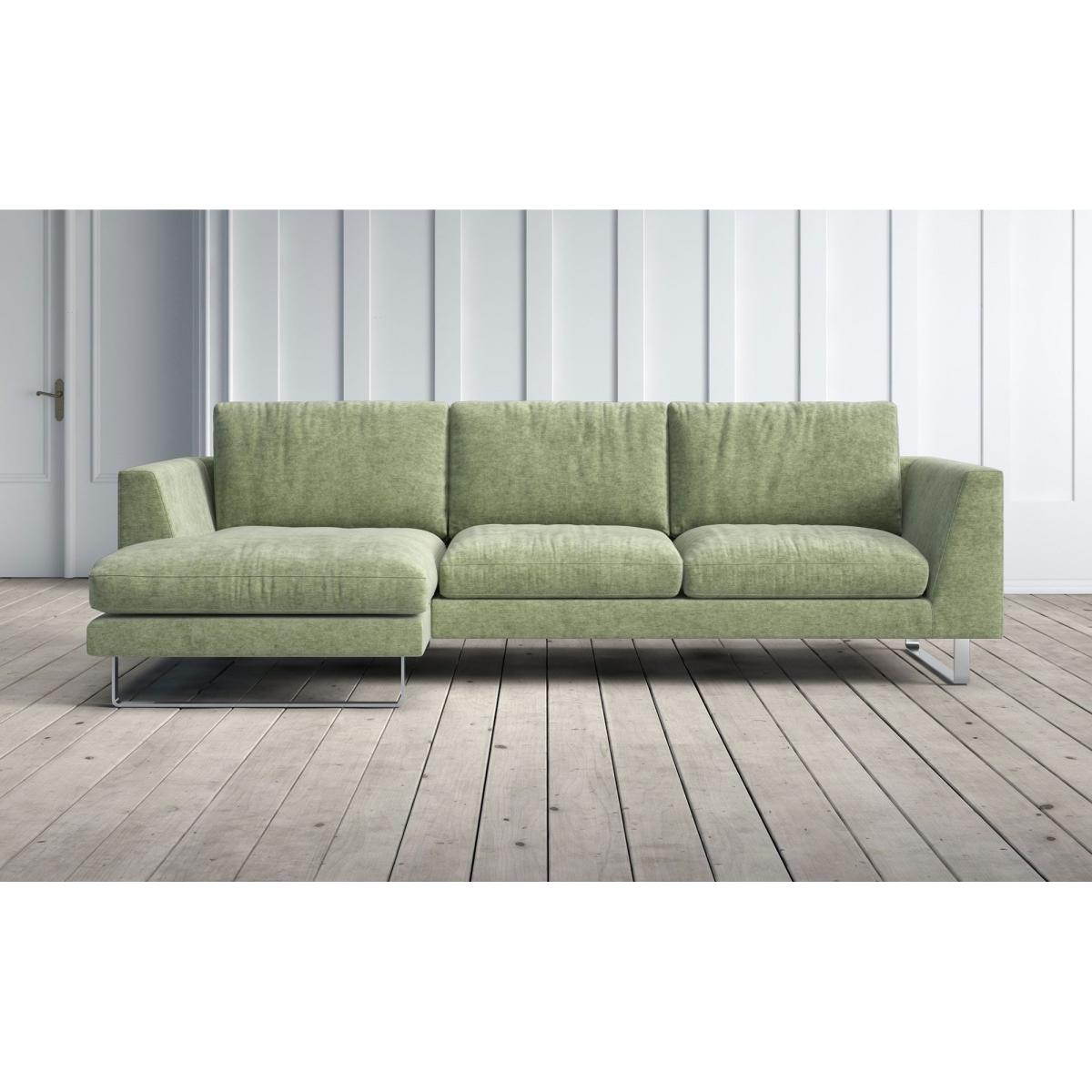 New York 2 Seater Left Green Vintage Velvet – image 2