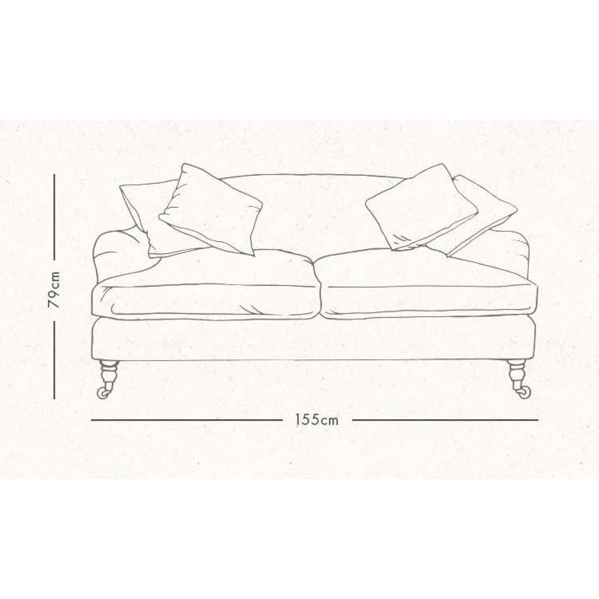Doze 2 Seater Pewter Linen – image 6