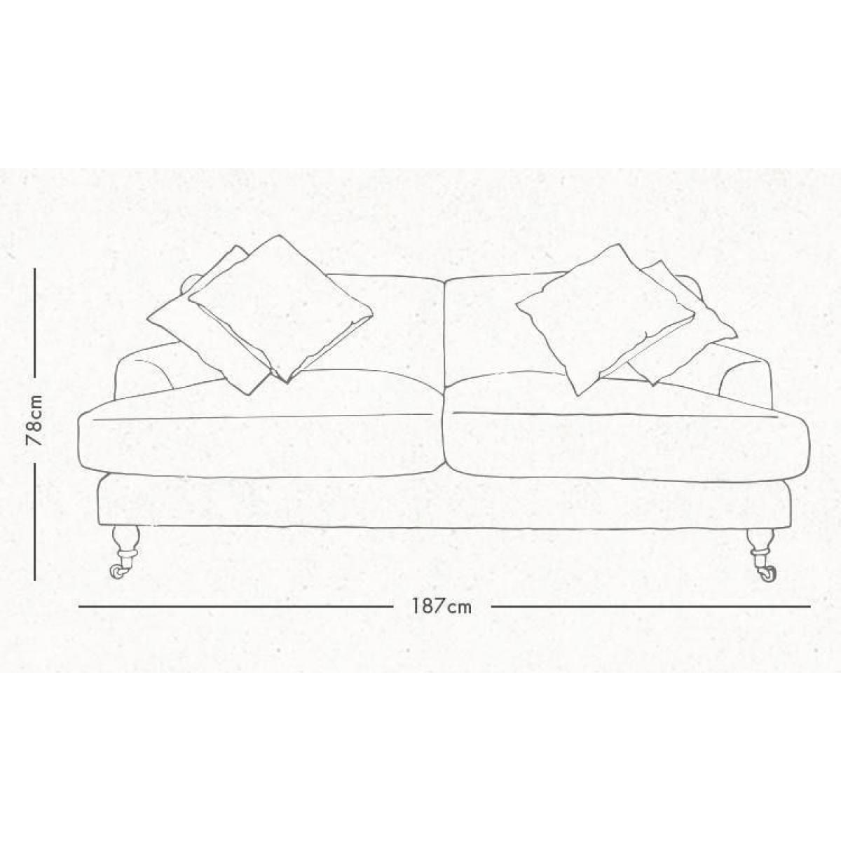 Clio 2.5 Seater - Airforce Blue Stain Guarded Velvet – image 6