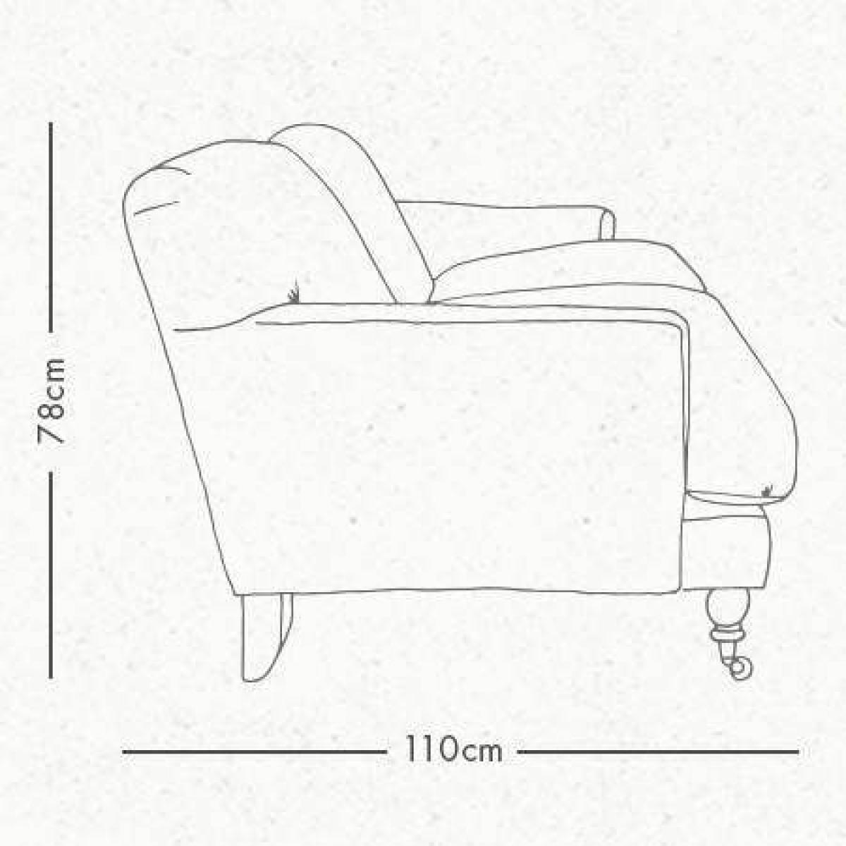 Clio 2.5 Seater - Airforce Blue Stain Guarded Velvet – image 7