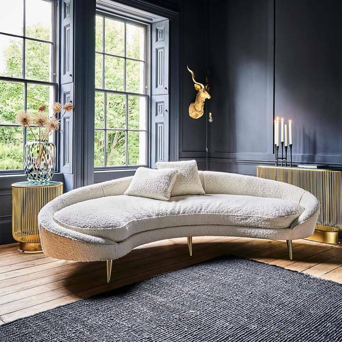 Tiffany Right-Hand Sofa Indigo Linen – image 1