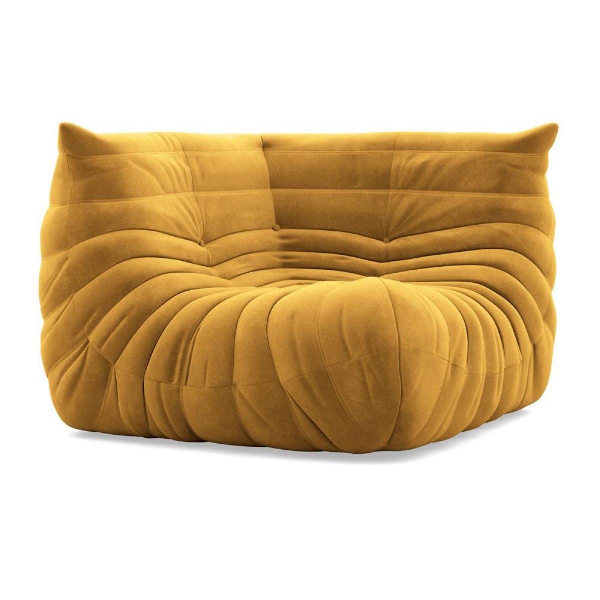 Ligne Roset Togo Corner Seat Alcantara Bohemian Blue - Heal's UK Furniture – image 4