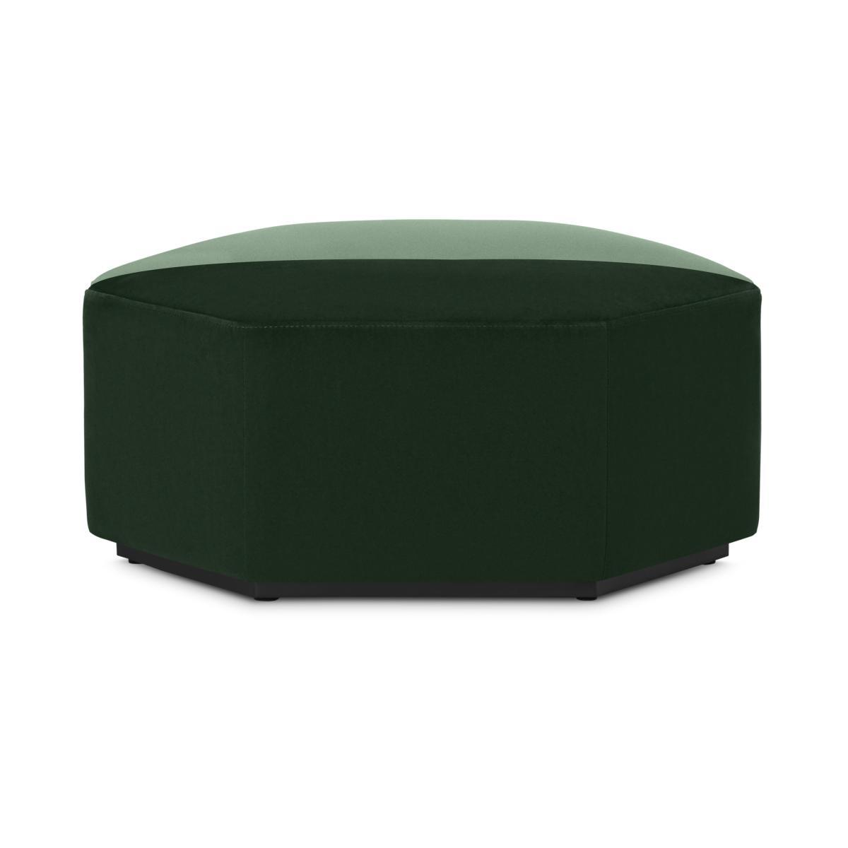 Zazie Modular 2-Part Pouffe, Tonal Green Velvet – image 2