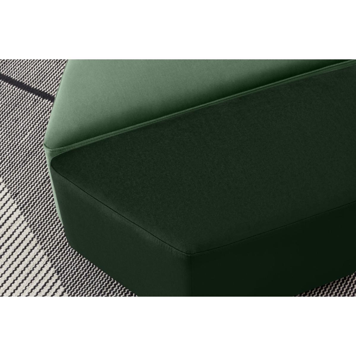 Zazie Modular 2-Part Pouffe, Tonal Green Velvet – image 5