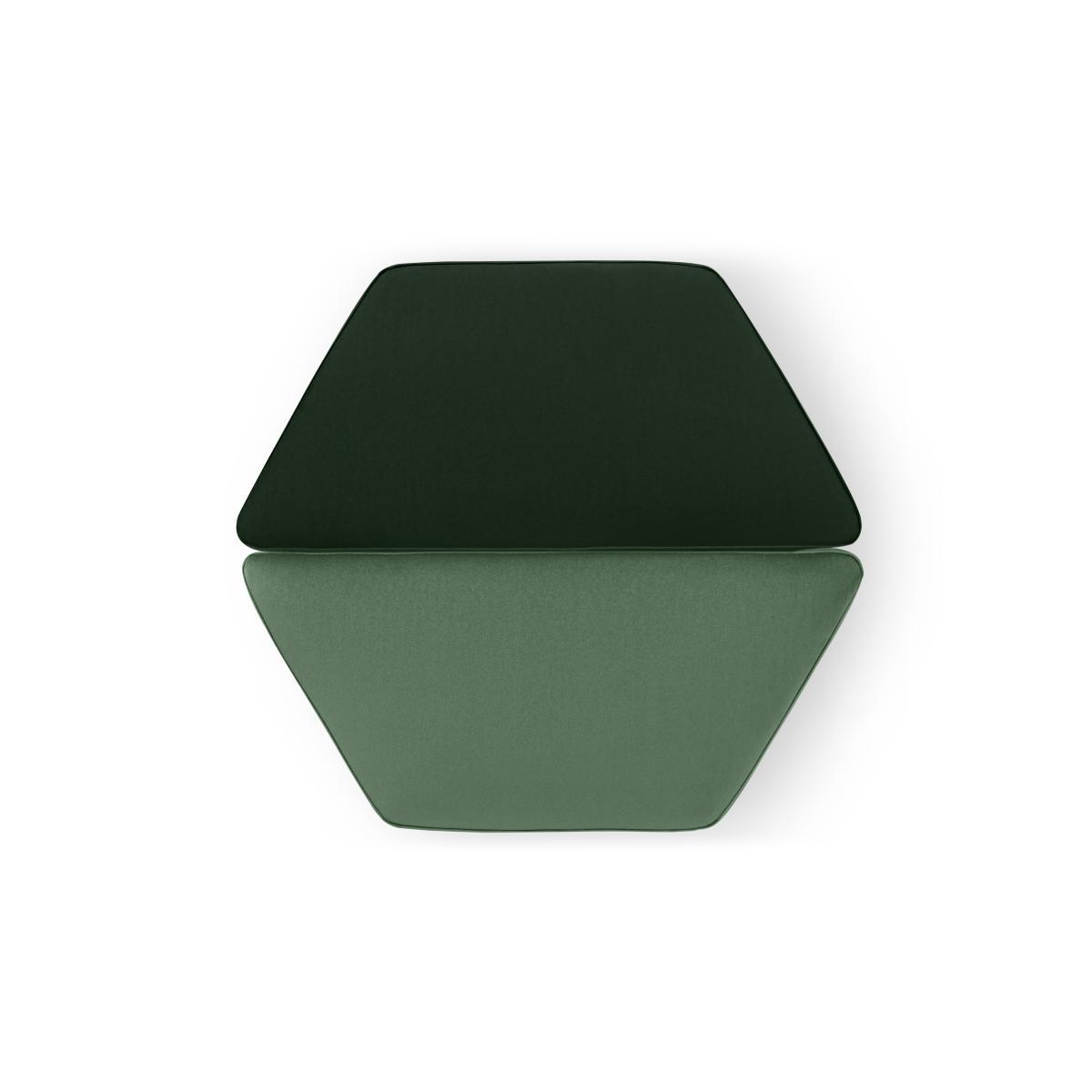 Zazie Modular 2-Part Pouffe, Tonal Green Velvet – image 8
