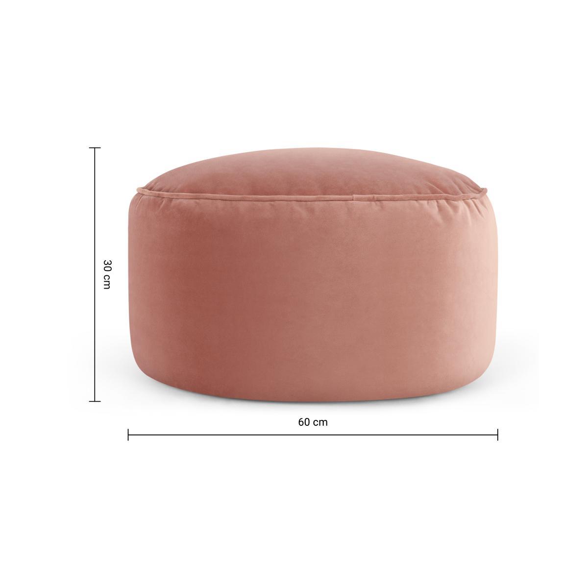 Lux Velvet floor cushion, Blush Pink Velvet – image 8