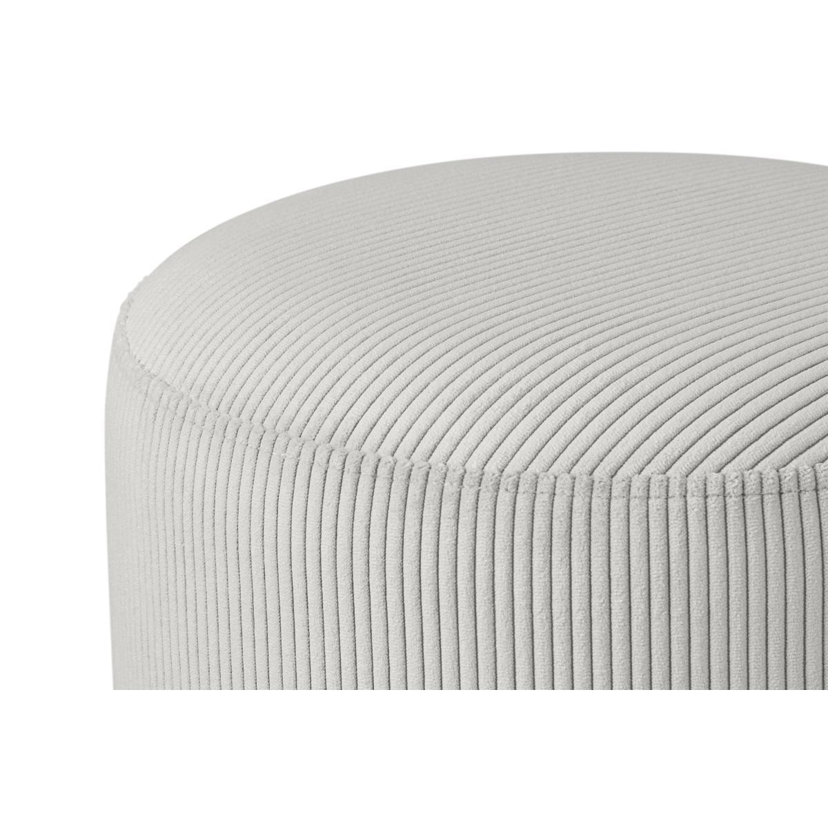 Volta Pouffe, Small, Stone Grey Corduroy – image 5