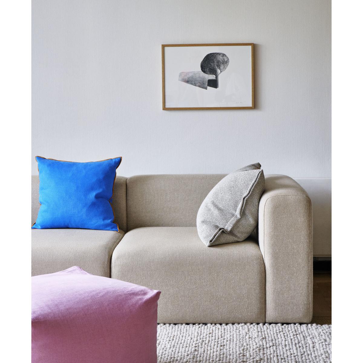 Varer Pouf - / Fabric- 59 x 59 cm by Hay Pink – image 5