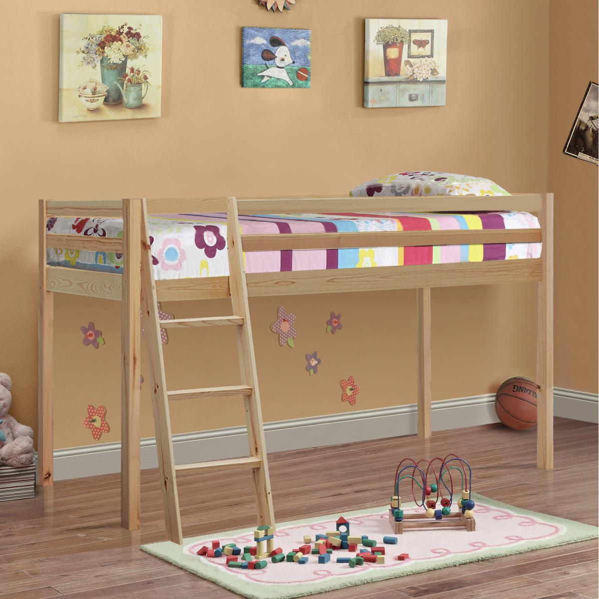3ft Mid sleeper with Slide Add-on - Natural / No slide
