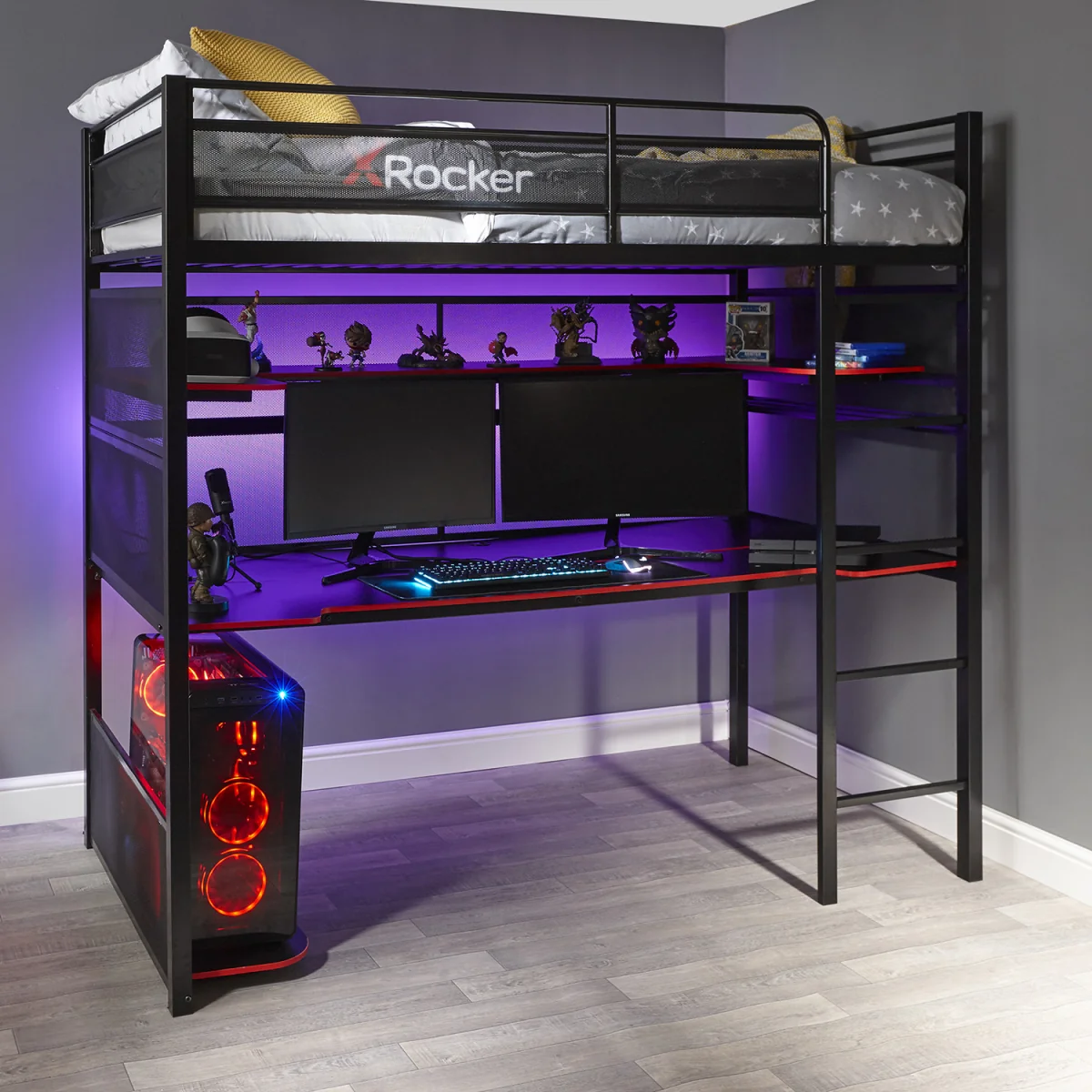 X Rocker Gaming Bunk Bed - Black – image 14