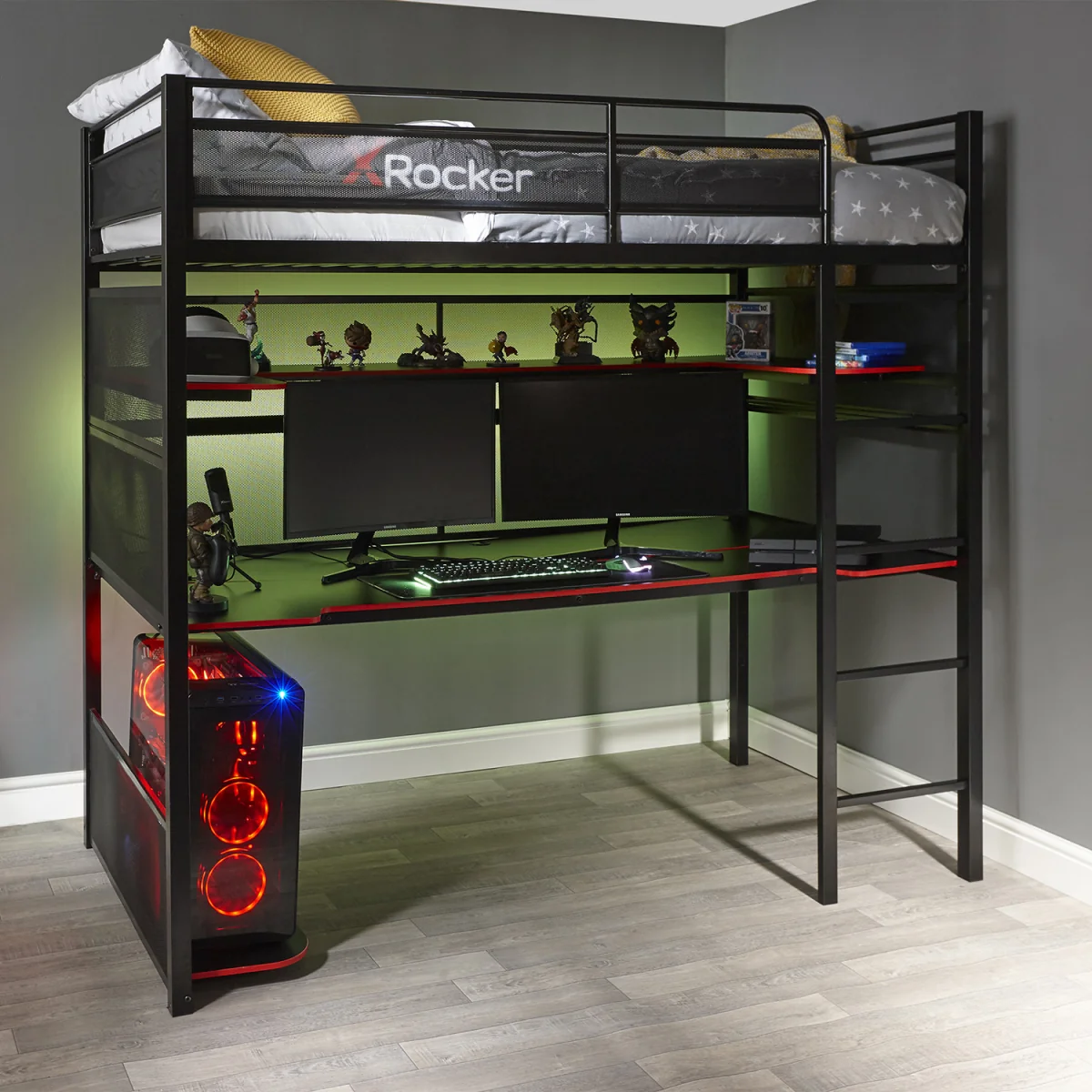X Rocker Gaming Bunk Bed - Black – image 15