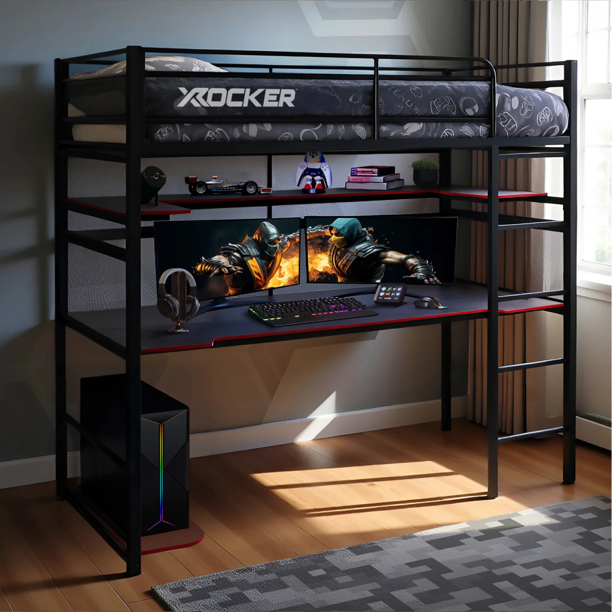 X Rocker Gaming Bunk Bed - Black – image 16