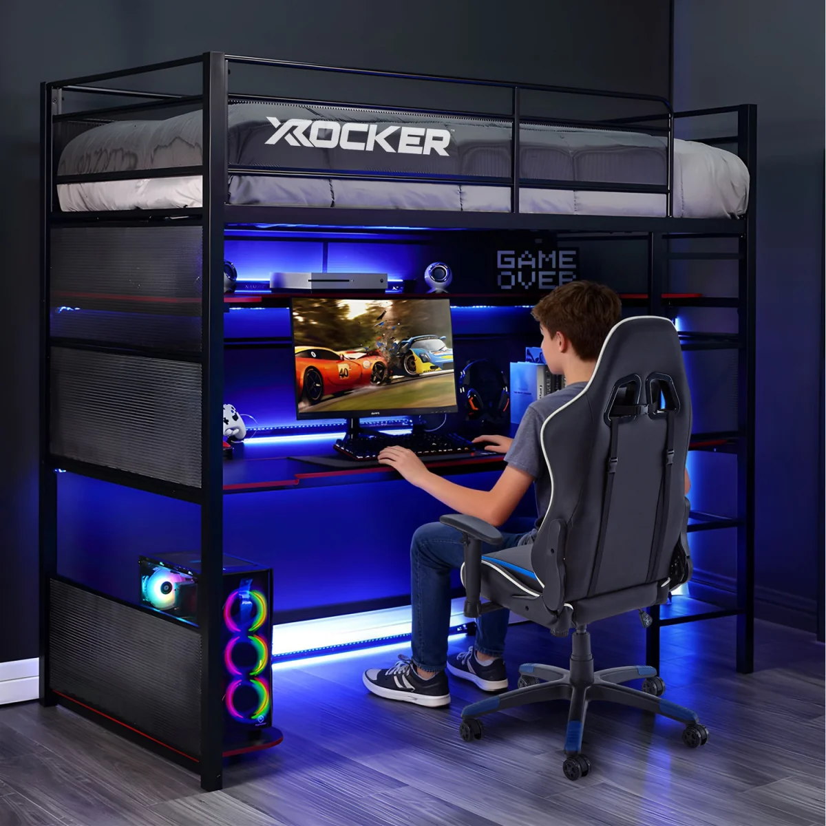 X Rocker Gaming Bunk Bed - Black – image 17