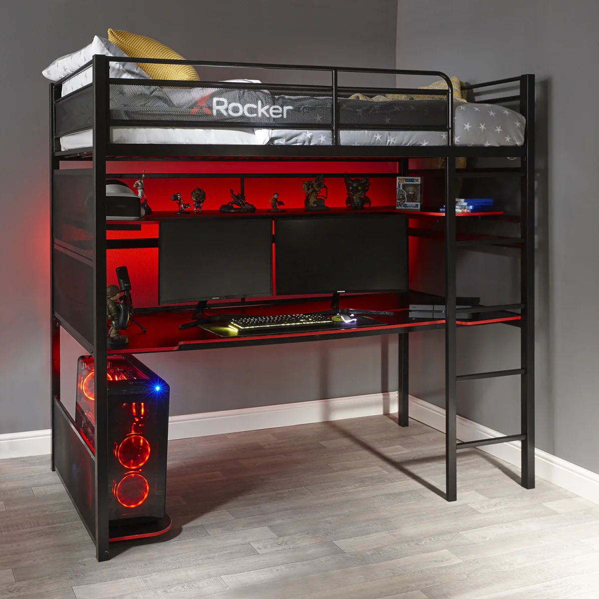 X Rocker Gaming Bunk Bed - Black – image 1