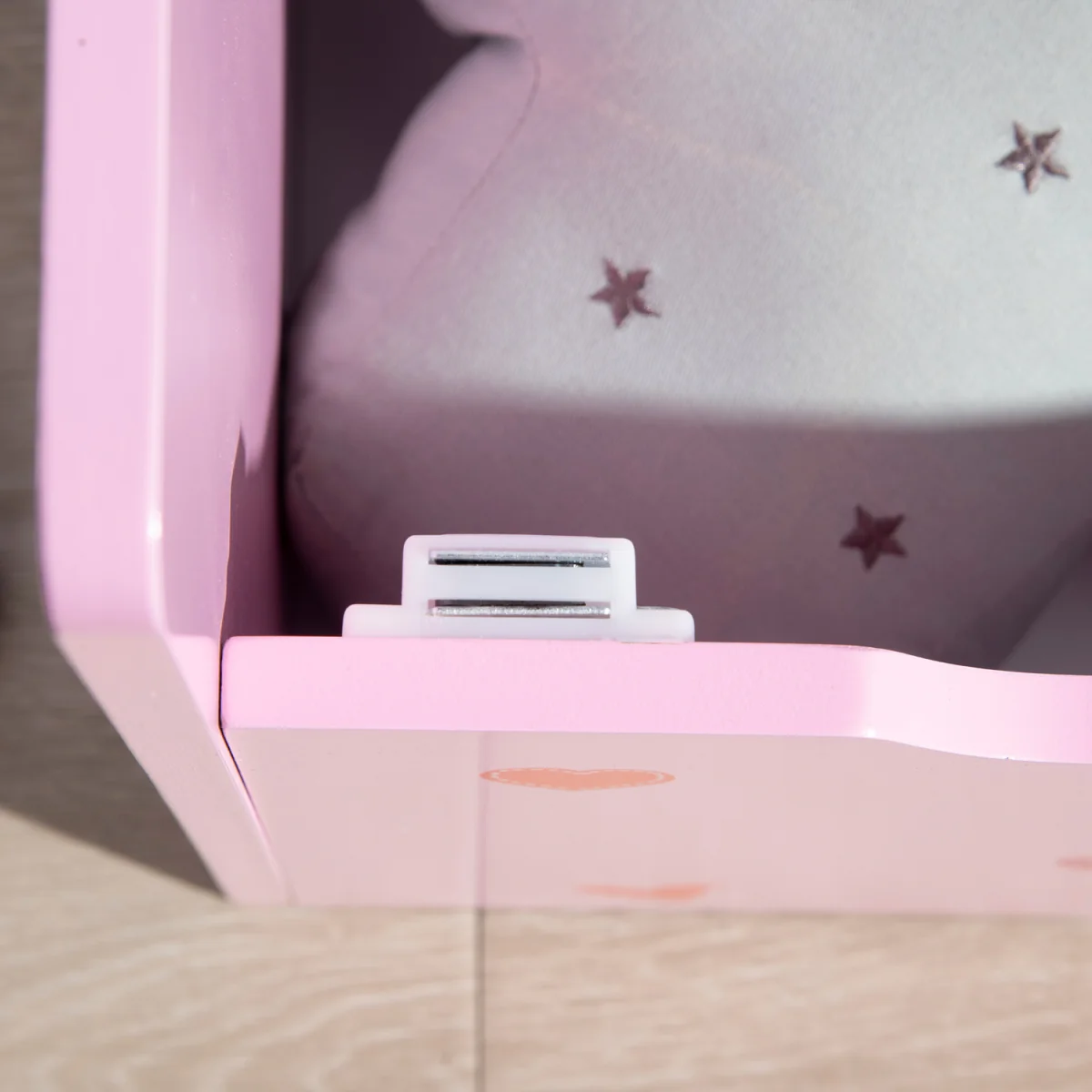 ZONEKIZ 4PCs Kids Bedroom Furniture Set with Bed Toy Box Bench for 3-6 Pink - Pink – image 2