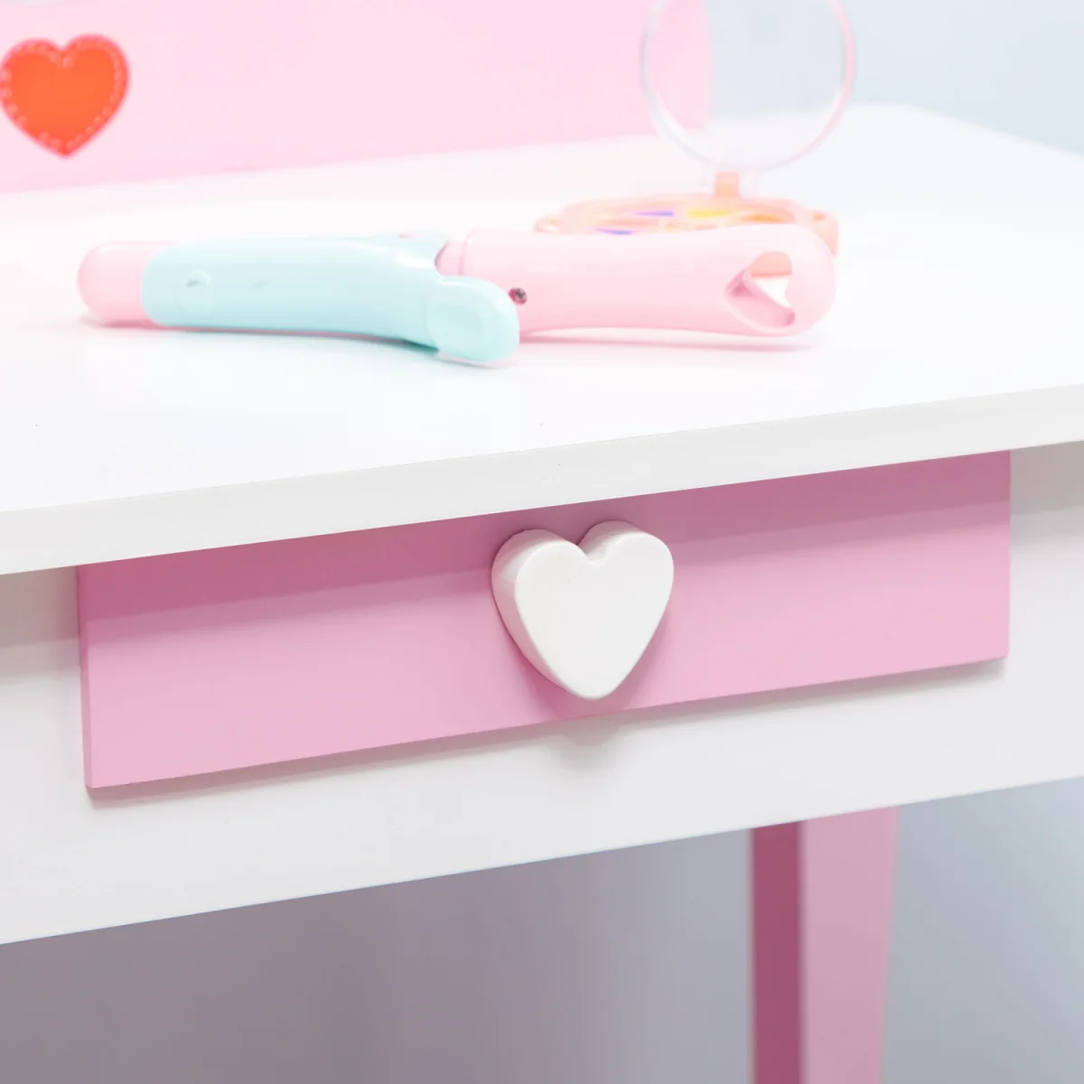 ZONEKIZ 4PCs Kids Bedroom Furniture Set with Bed Toy Box Bench for 3-6 Pink - Pink – image 9