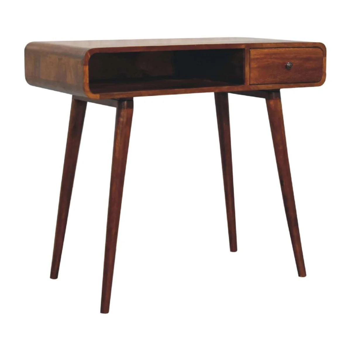Ostuni Chestnut Mango Wood Writing Desk - Brown – image 2