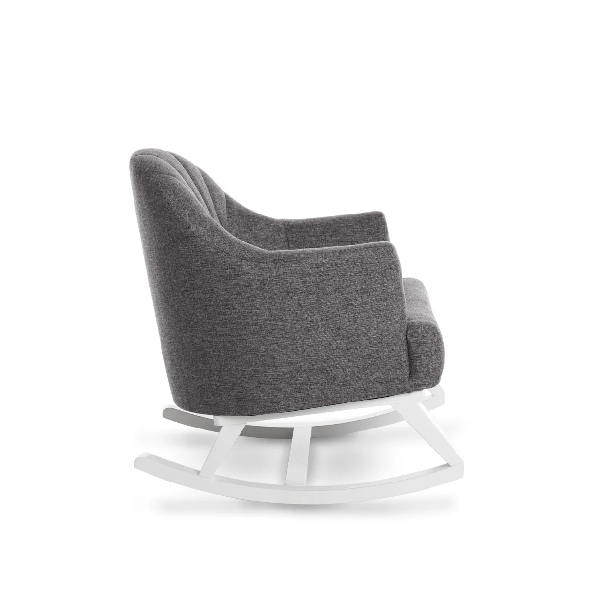 Grey Fabric Round Back Rocking Chair - Obaby – image 2