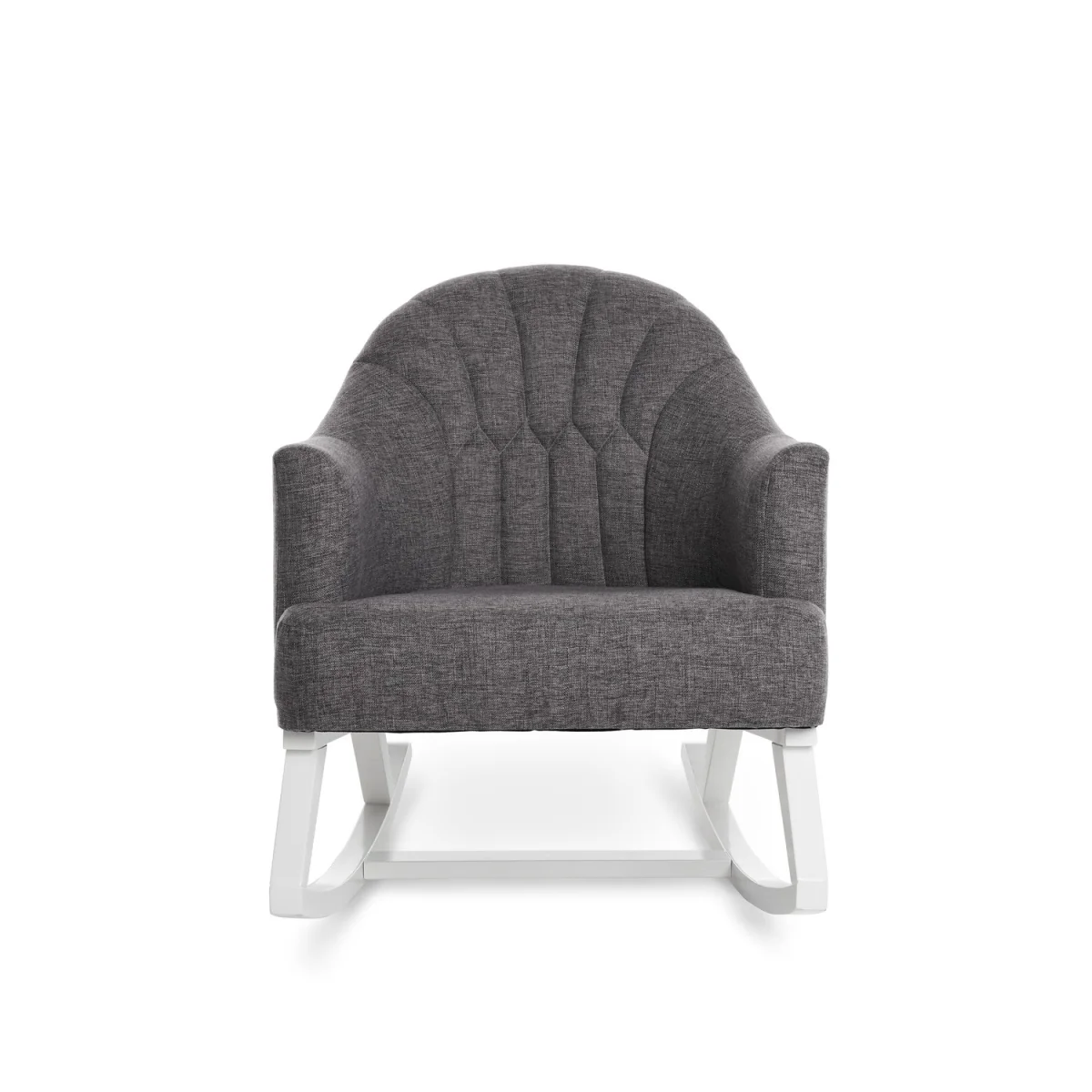 Grey Fabric Round Back Rocking Chair - Obaby – image 4