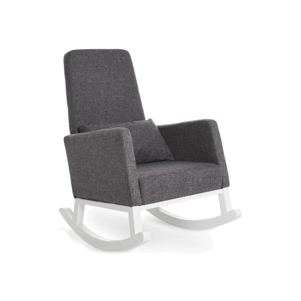 Grey Fabric High Back Rocking Chair - Obaby – image 1