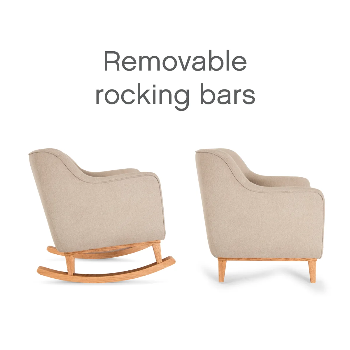 Tutti Bambini Noah Rocking Chair - Stone Natural – image 8