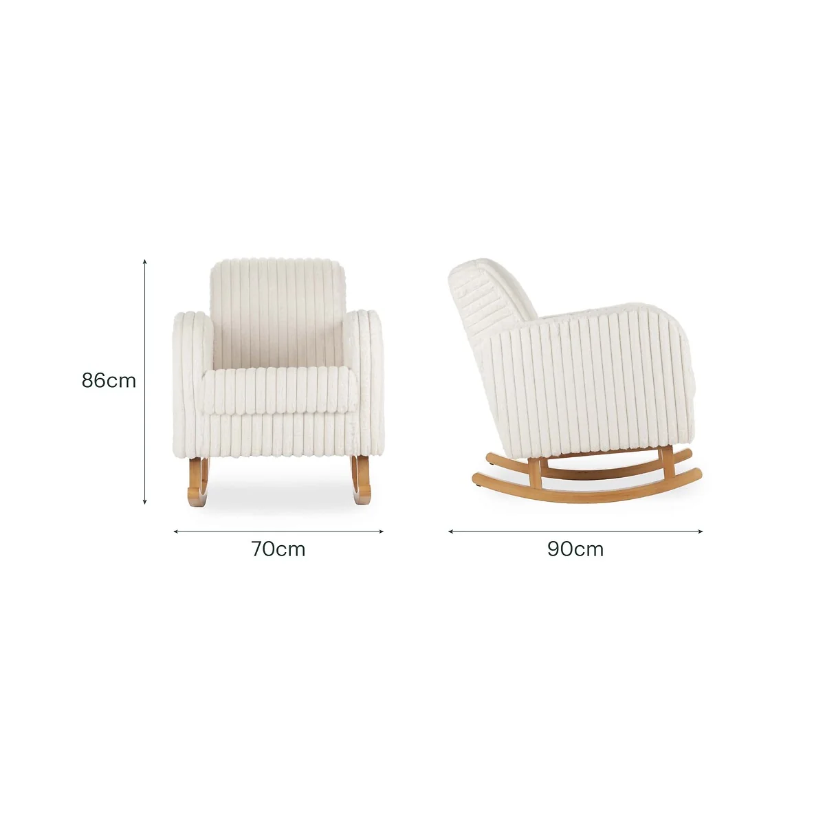Etta Faux Fur Nursing Chair – image 5
