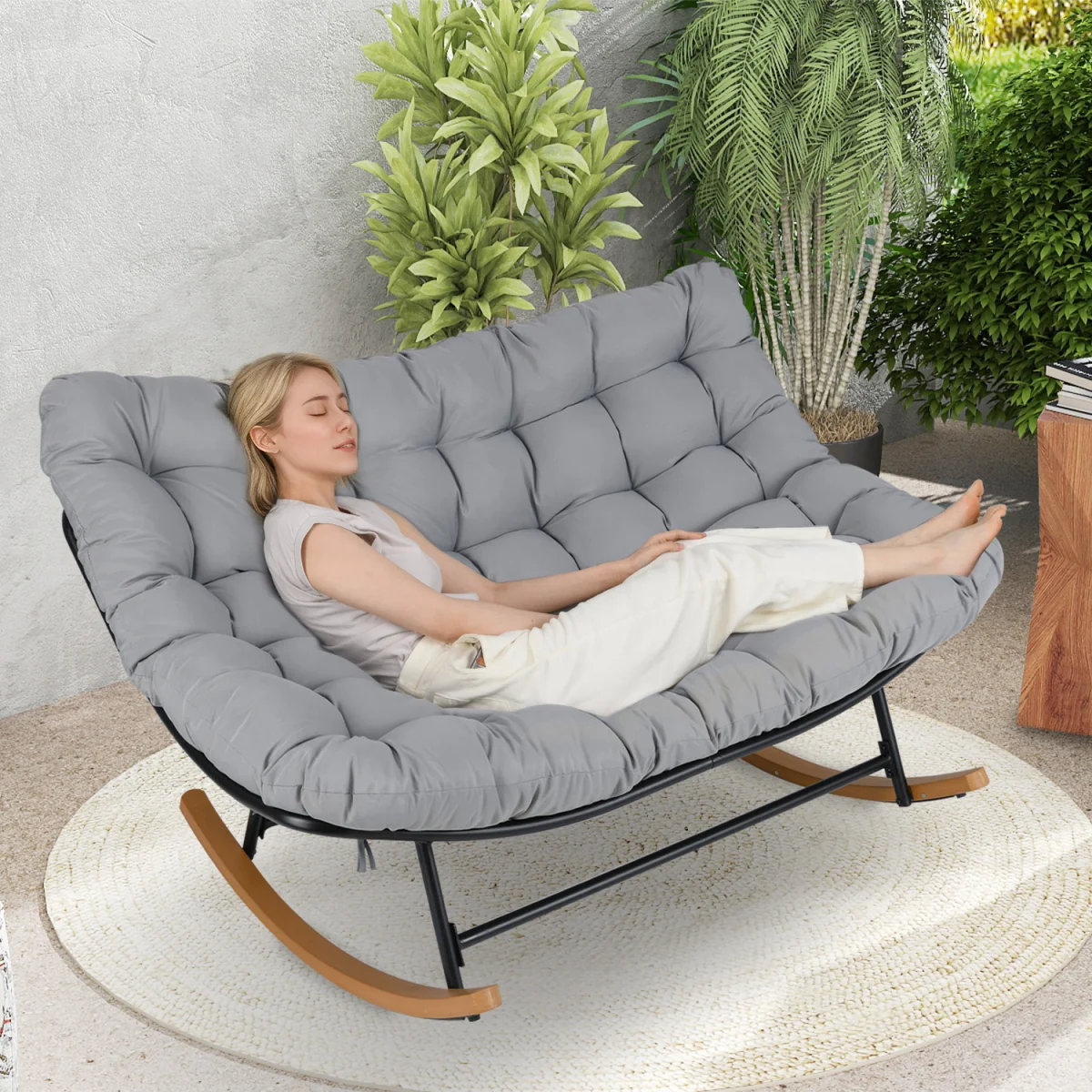 Double Papasan Rocking Chair – image 3