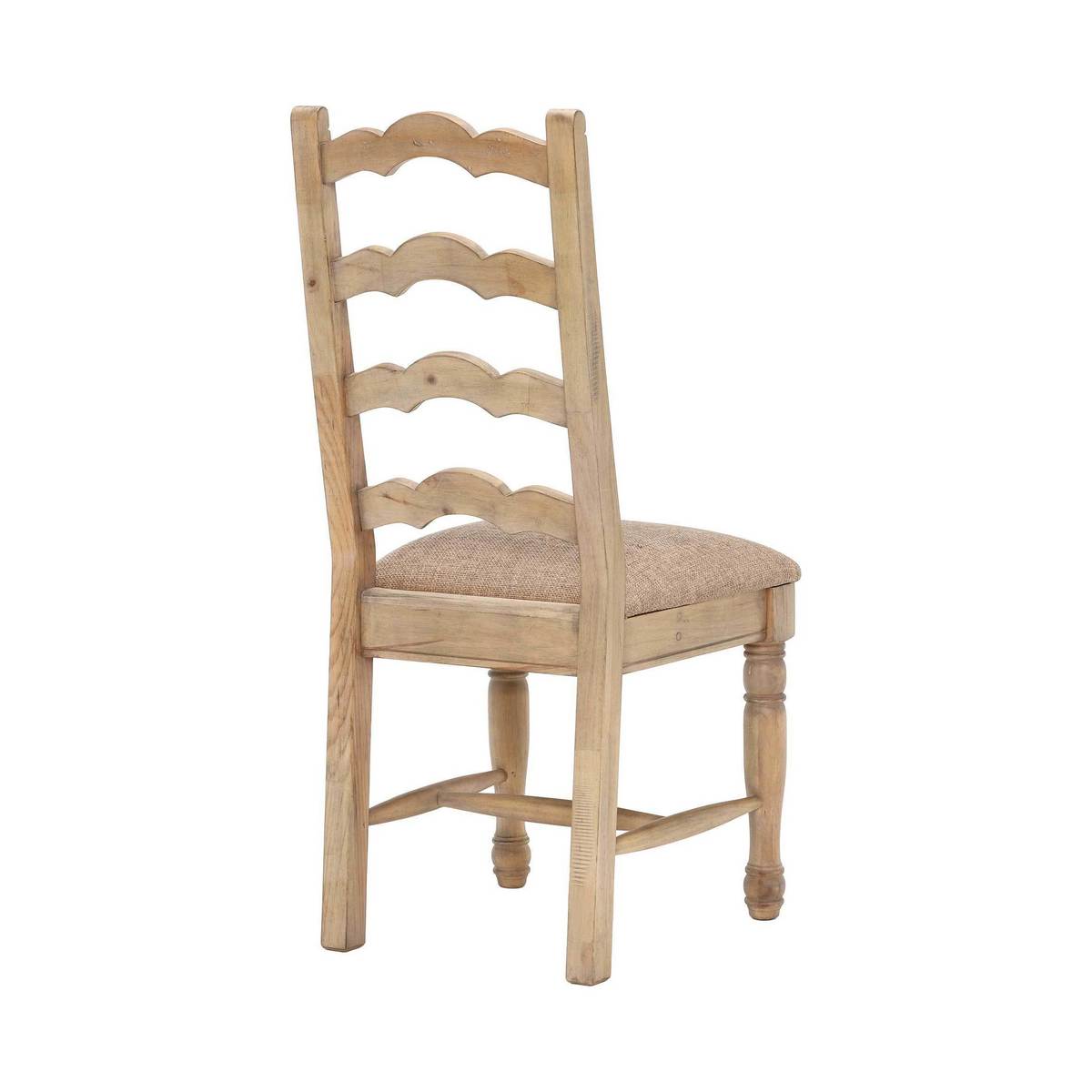 Kinvarra Ladder Back Dining Chair with Upholstered Seat, Rustic Morning Mist – image 2
