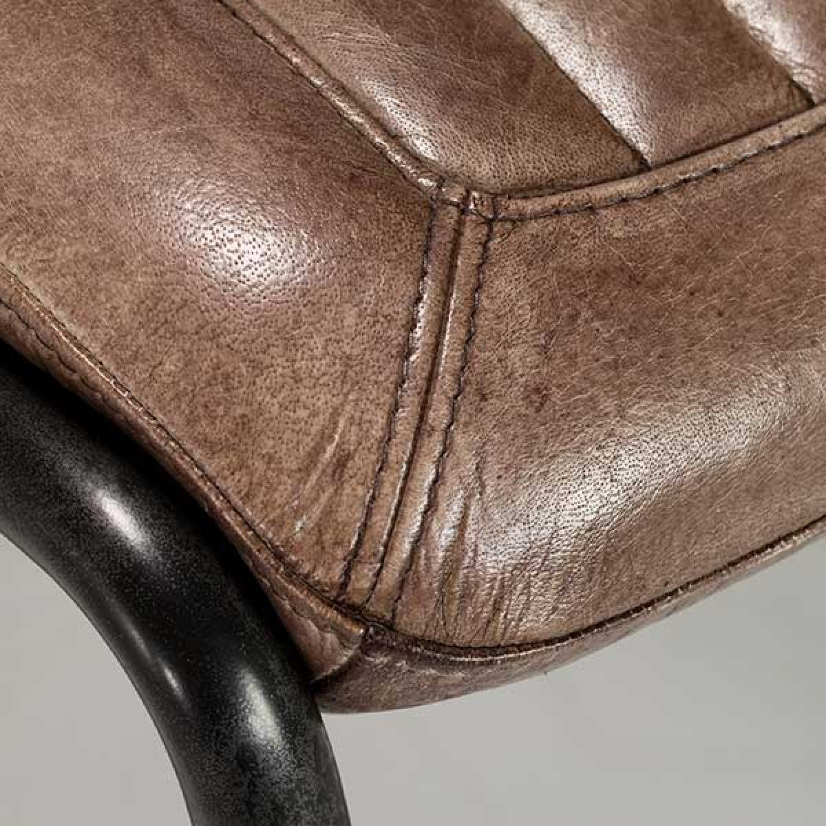Pure Furniture Irving Dining Chair With Tamponata Frame, Brown | Barker & Stonehouse – image 7