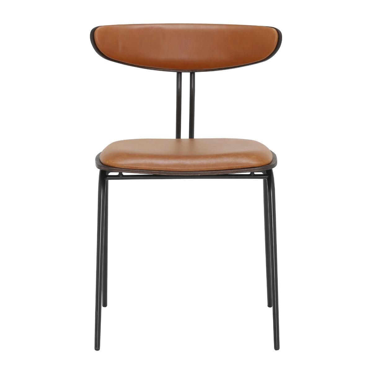 Kobe Dining Chair, Brown Leather | Barker & Stonehouse – image 3