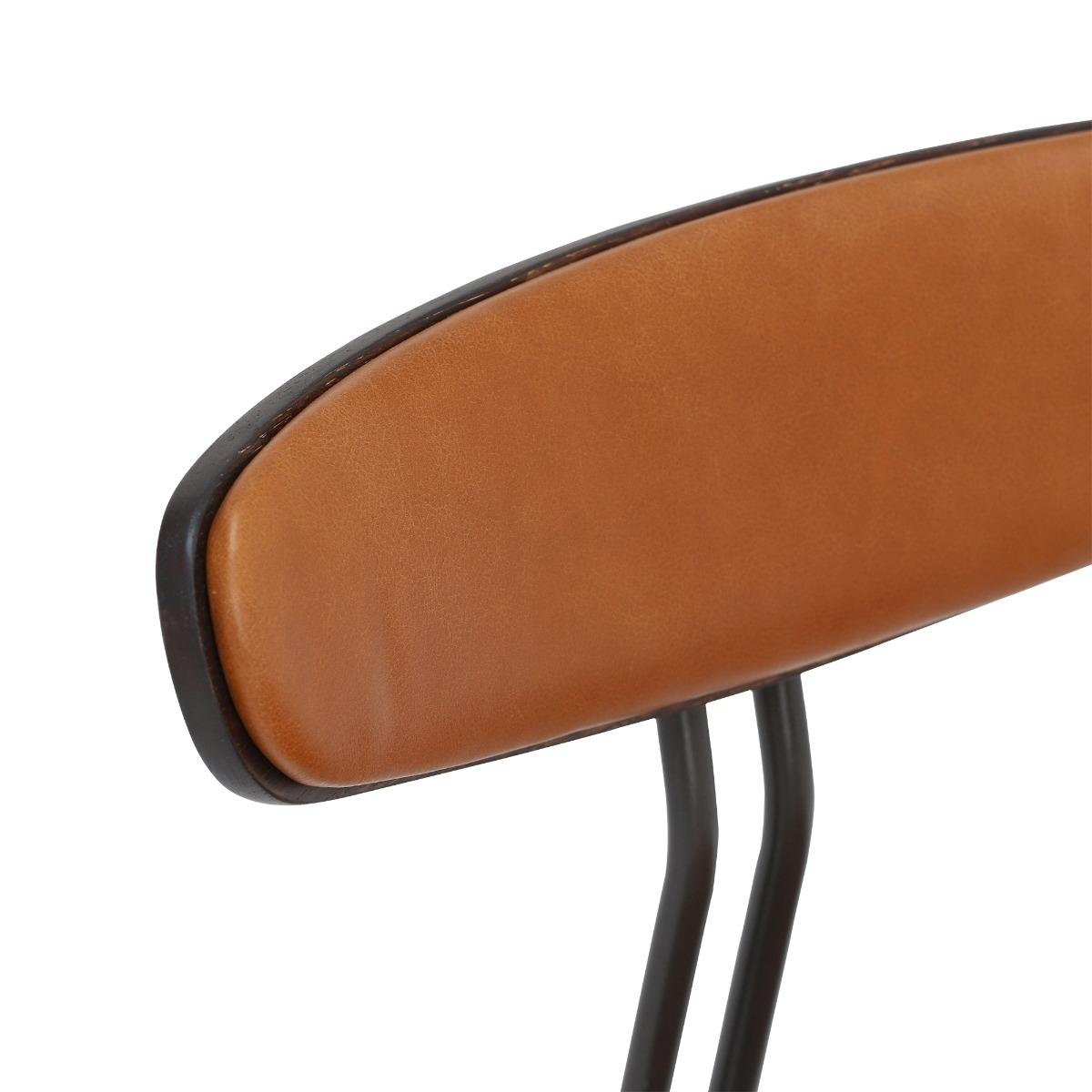 Kobe Dining Chair, Brown Leather | Barker & Stonehouse – image 4
