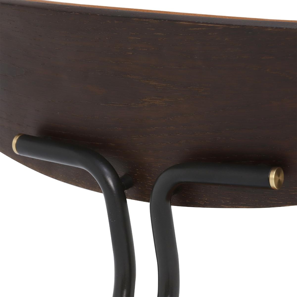 Kobe Dining Chair, Brown Leather | Barker & Stonehouse – image 7