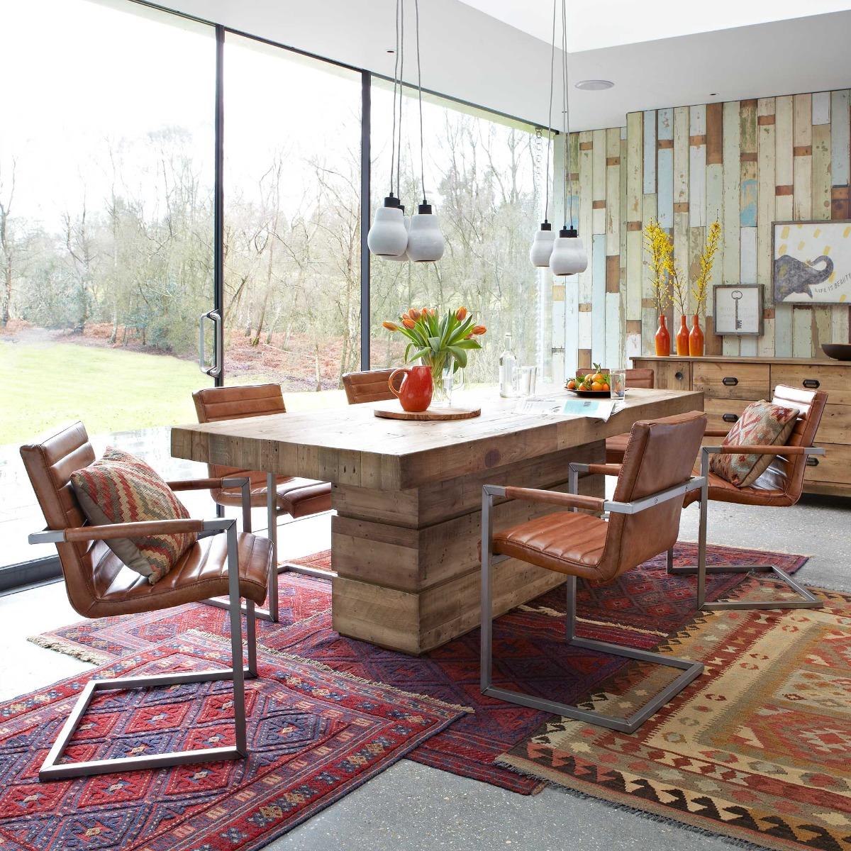 Brutus Dining Chair with Arms, Brown | Barker & Stonehouse – image 2