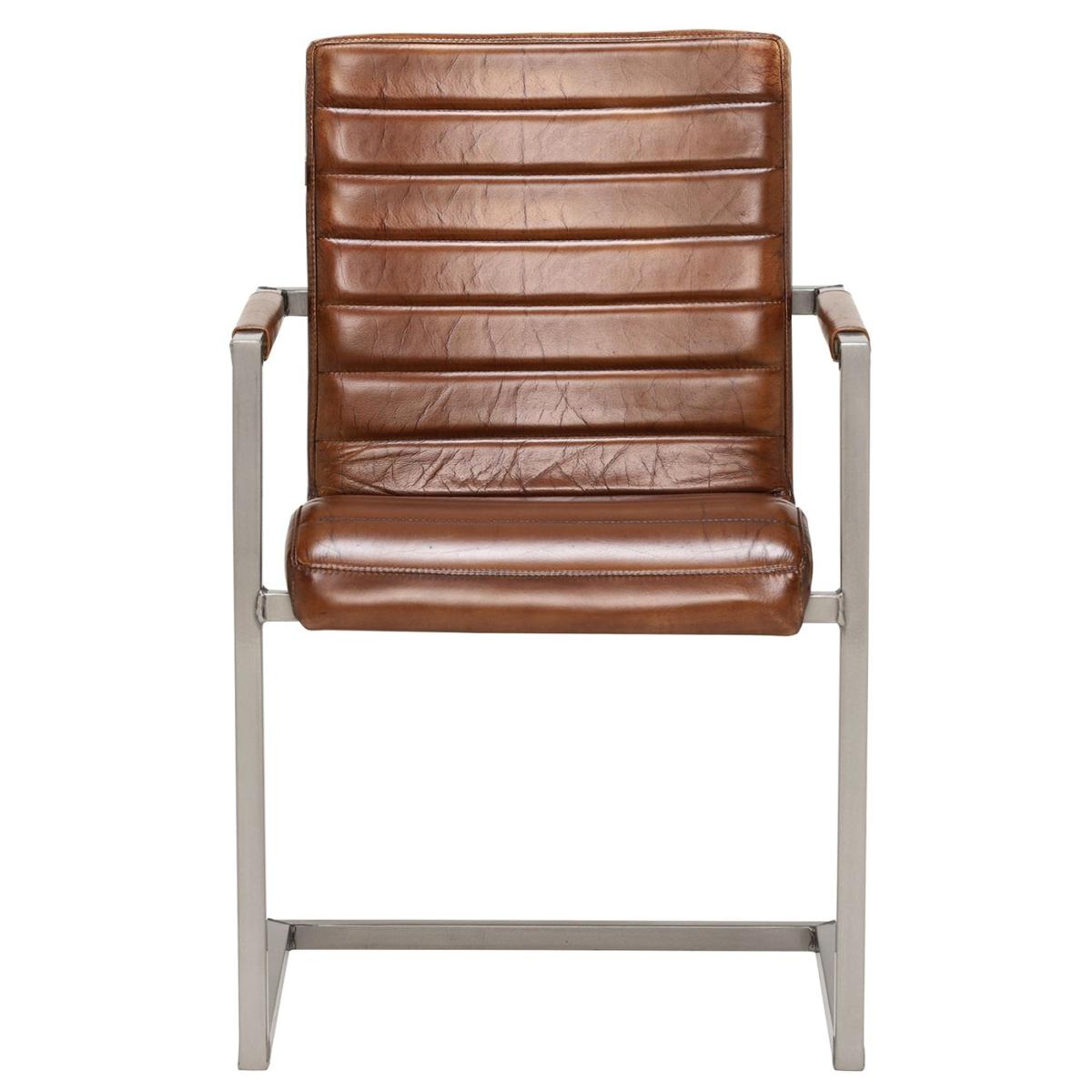 Brutus Dining Chair with Arms, Brown | Barker & Stonehouse – image 3