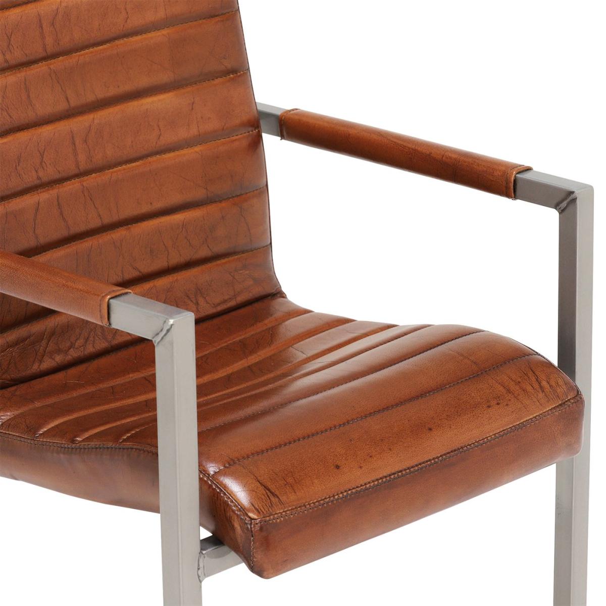 Brutus Dining Chair with Arms, Brown | Barker & Stonehouse – image 6