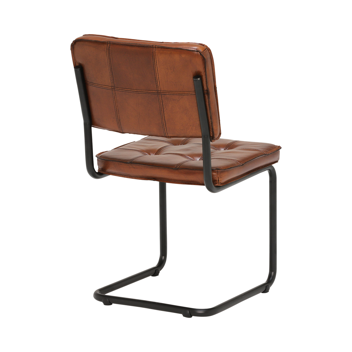 Byron Leather Dining Chair, Light Brown – image 2