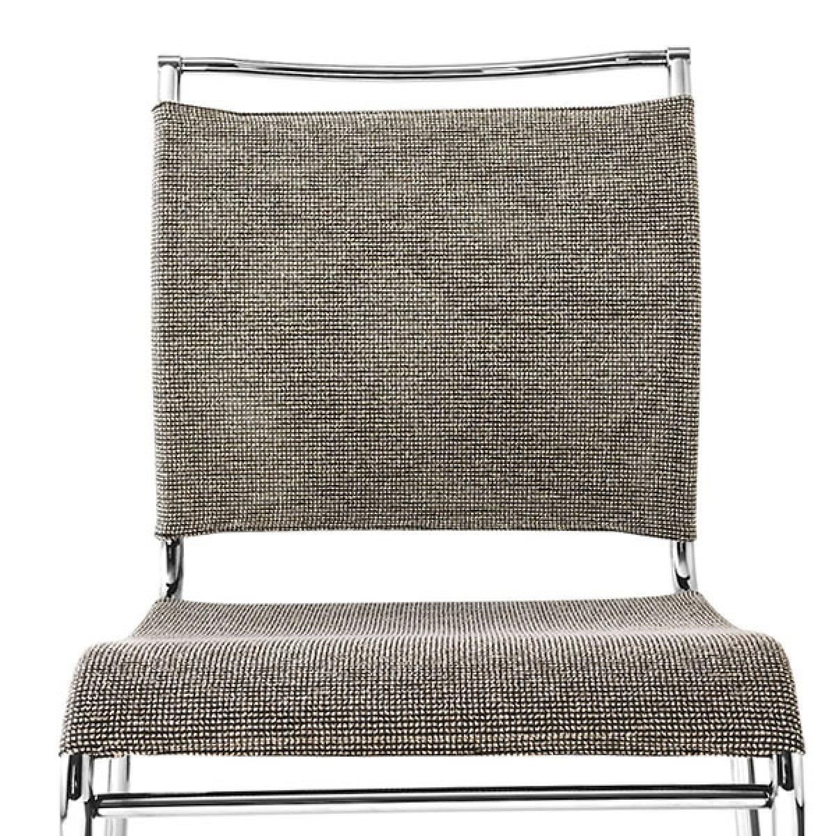 Benbow Fabric Dining Chair - Beige - Polyester - W53 x D55 x H84cm - Barker &amp; Stonehouse – image 4
