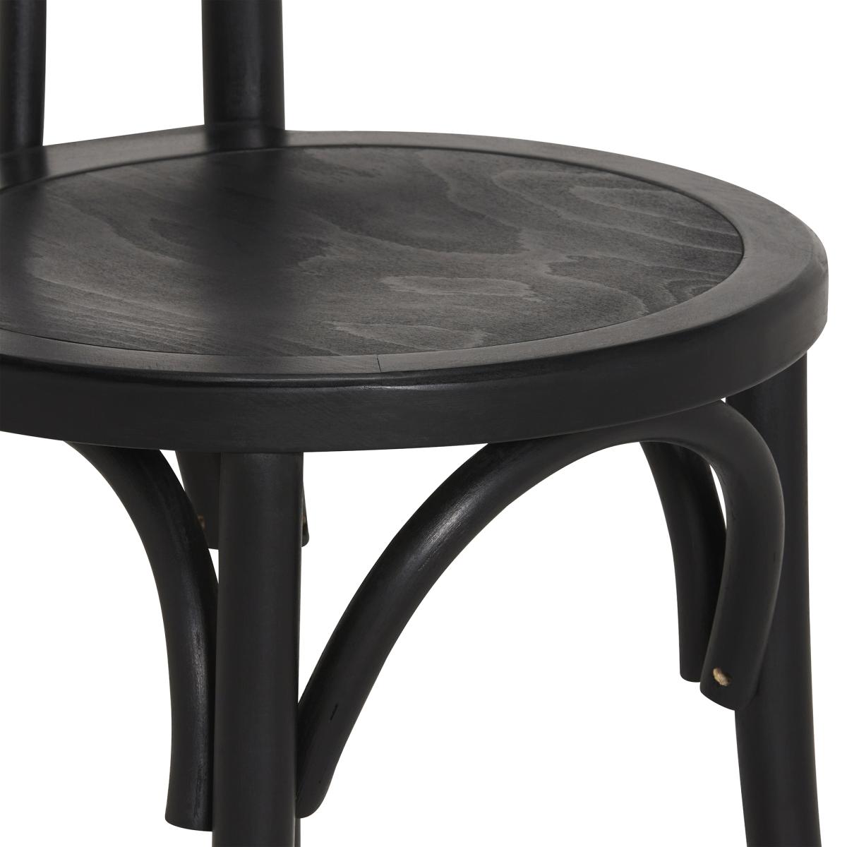 Zain Stackable Bentwood Chair, Black | Barker & Stonehouse – image 4