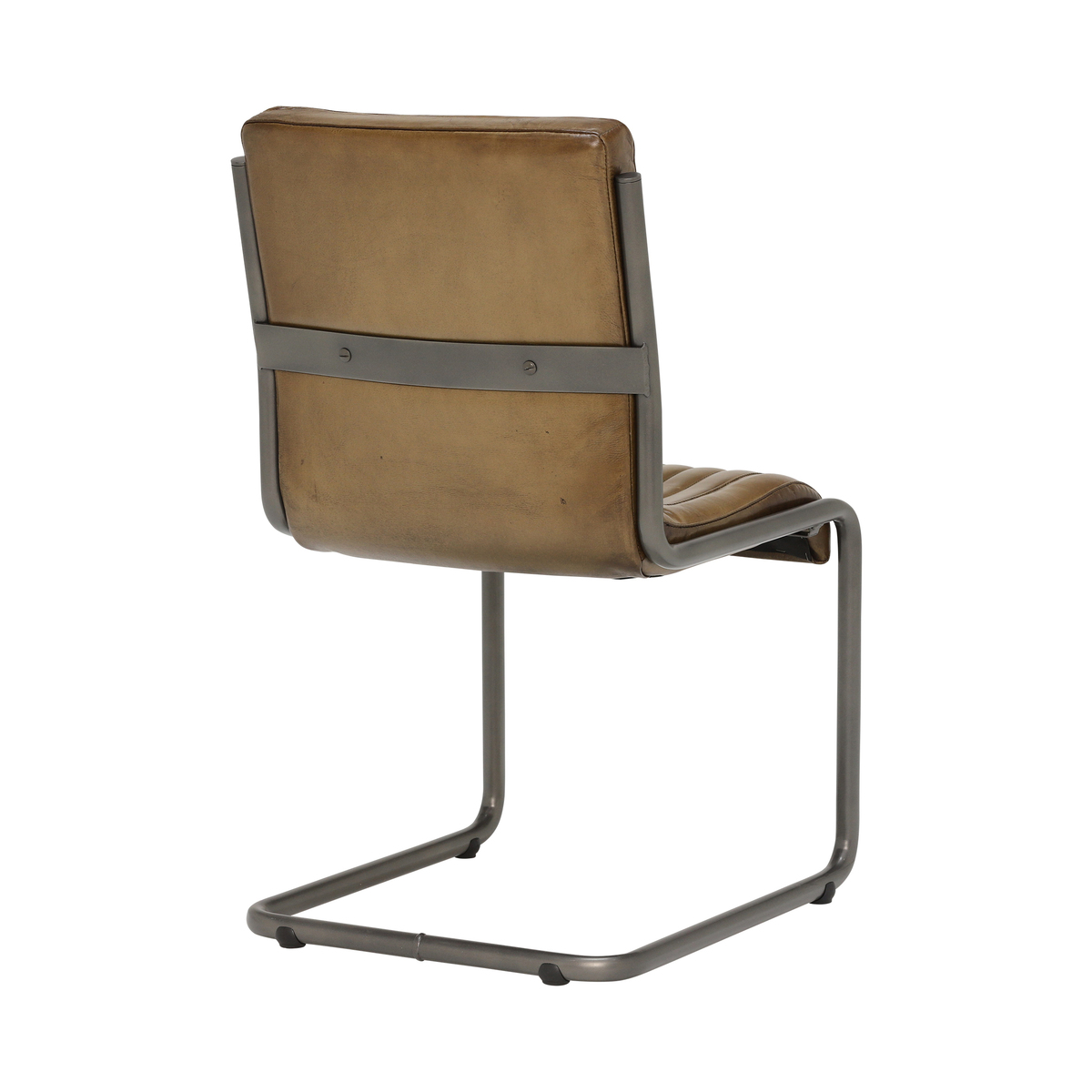 Jensen Buffalo Leather Dining Chair, OIive – image 2