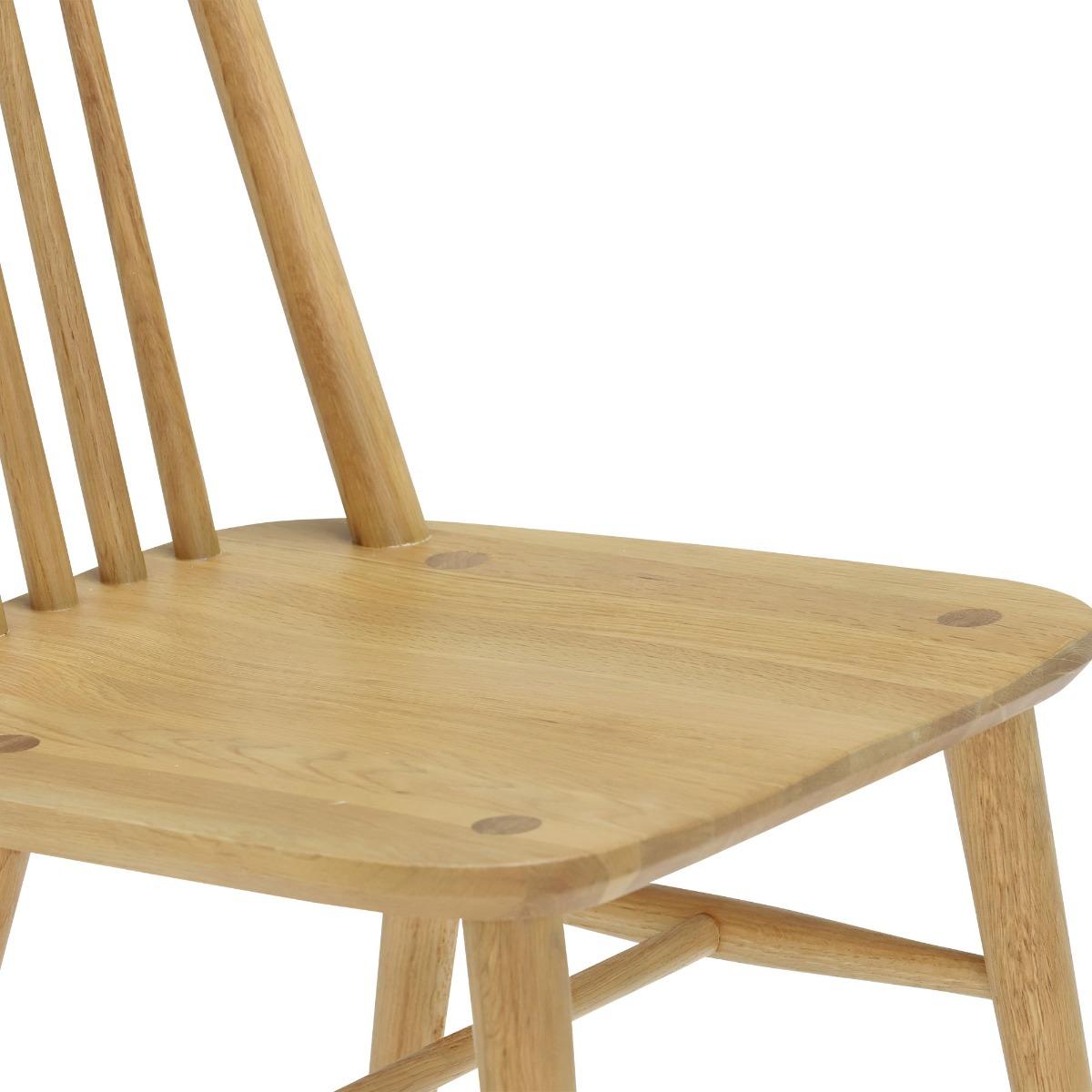 Ercol Askett Dining Chair Oak Wood | Ercol – image 6