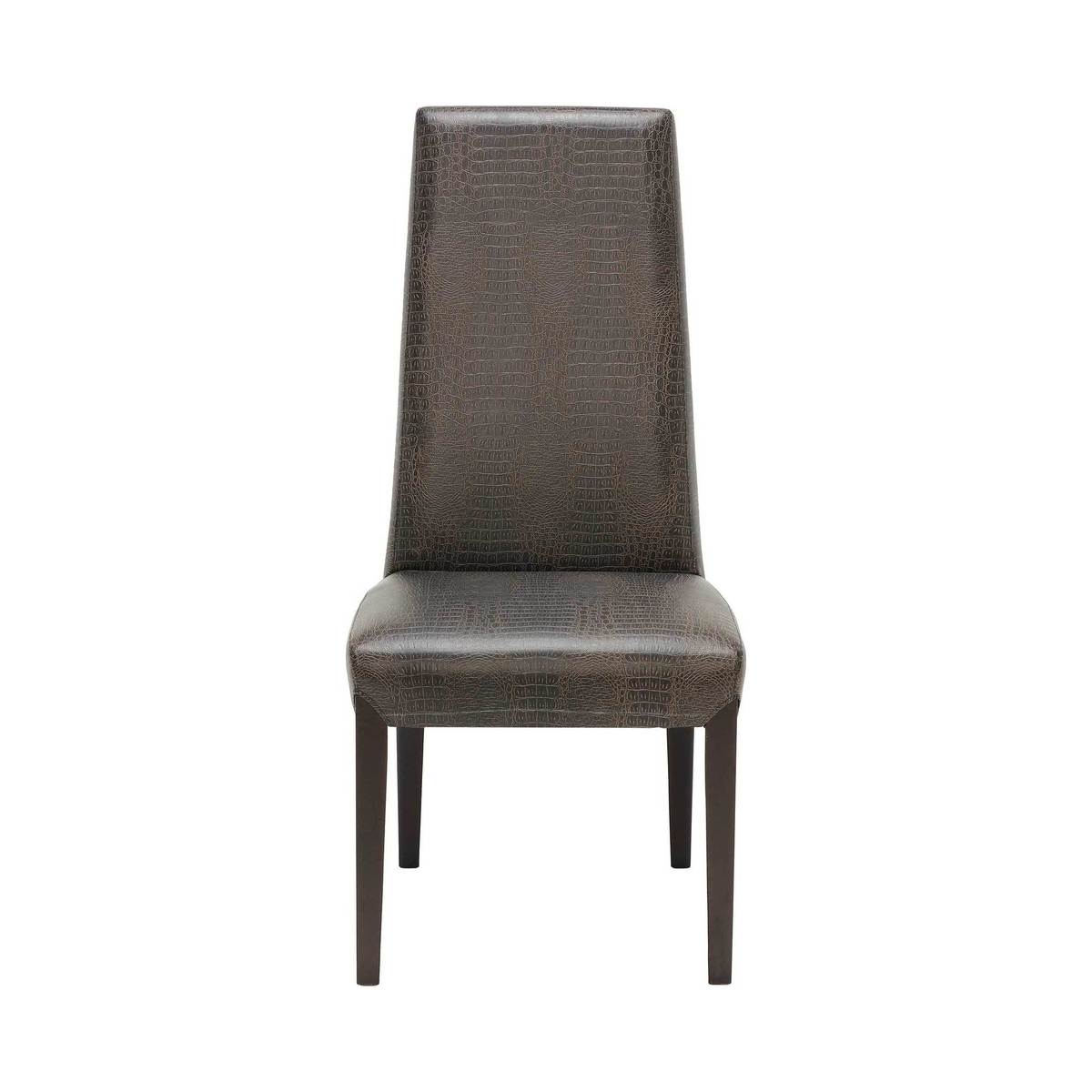 Galicia Leather Dining Chair, Crocodile – image 3