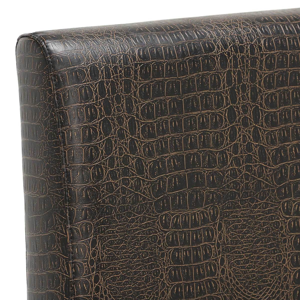 Galicia Leather Dining Chair, Crocodile – image 4