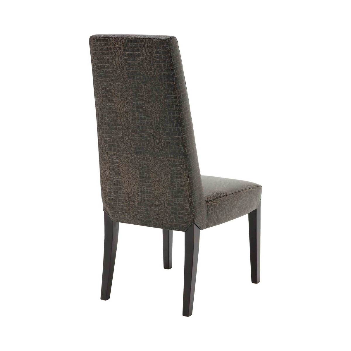 Galicia Leather Dining Chair, Crocodile – image 2